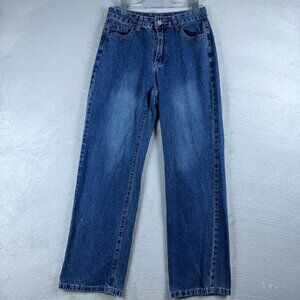 Gilipur Baggy Jeans TL327 Women's Size X Large Medium Wash Blue Straight Leg
